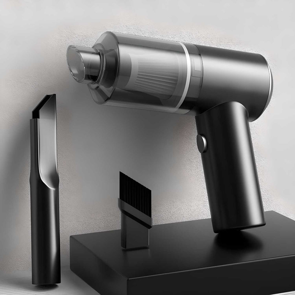 Portable Air Duster & Wireless Vacuum

Compact, powerful, and cordless — this 2-in-1 vacuum cleaner doubles as an air duster. Perfect for cleaning keyboards, car interiors, and small spaces. Lightweight (300g) with multiple attachments for precise cleaning.

Includes:
1 × Vacuum Cleaner
1 × Nozzle
1 × Brush Attachment

Material: Plastic & Metal
Color: Varies by availability